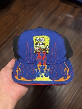 SpongeBob flames hat youth size